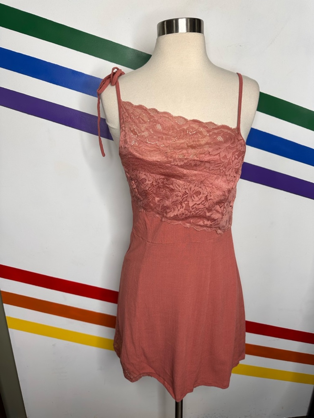 Free People blush asymmetrical dress size S